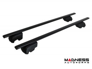 Alfa Romeo Stelvio Roof Rack Cross Bars - for models w/ factory roof rails - Black - Starlock (2017-2025)